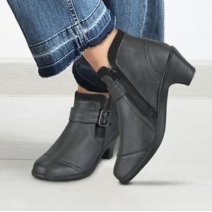 OrthoFeet Bioheels Emma Leather Bootie 6.5 M Style 241